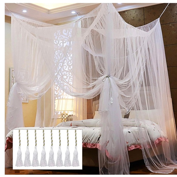 Twinkle Star 4 Corner Post Bed Canopy for full, queen or king bed - Picture 3 of 3